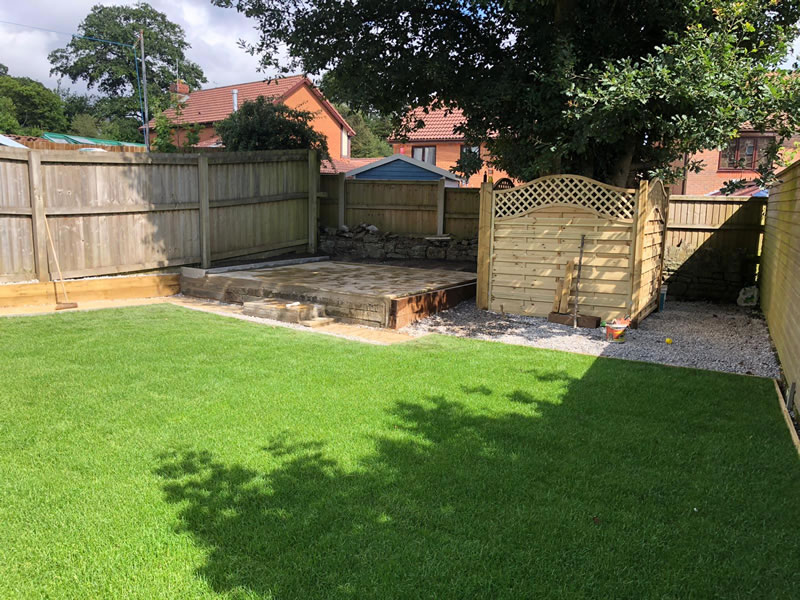 Sketty garden complete looking from right half way